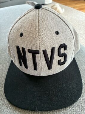 The Classic NTVS Grey and Black Snapback Hat